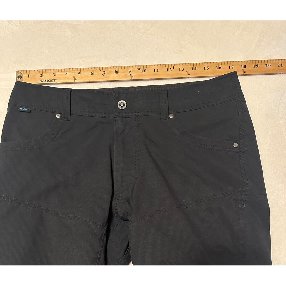 Kuhl Renegade Shorts Mens 34 Black Softshell Hiking Outdoor Technical Cargo - Picture 13 of 15